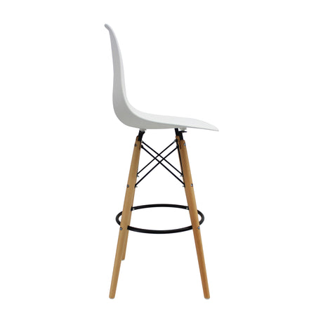 Set x 2 Sillas de Bar DKR Eames Blanco Polipropileno 56 cm - Sillas y Butacos | Bylmo