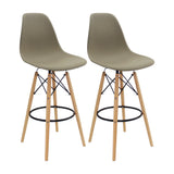 Set x 2 Sillas de Bar DKR Eames Beige Polipropileno 56x106cm - Sillas y Butacos | Bylmo