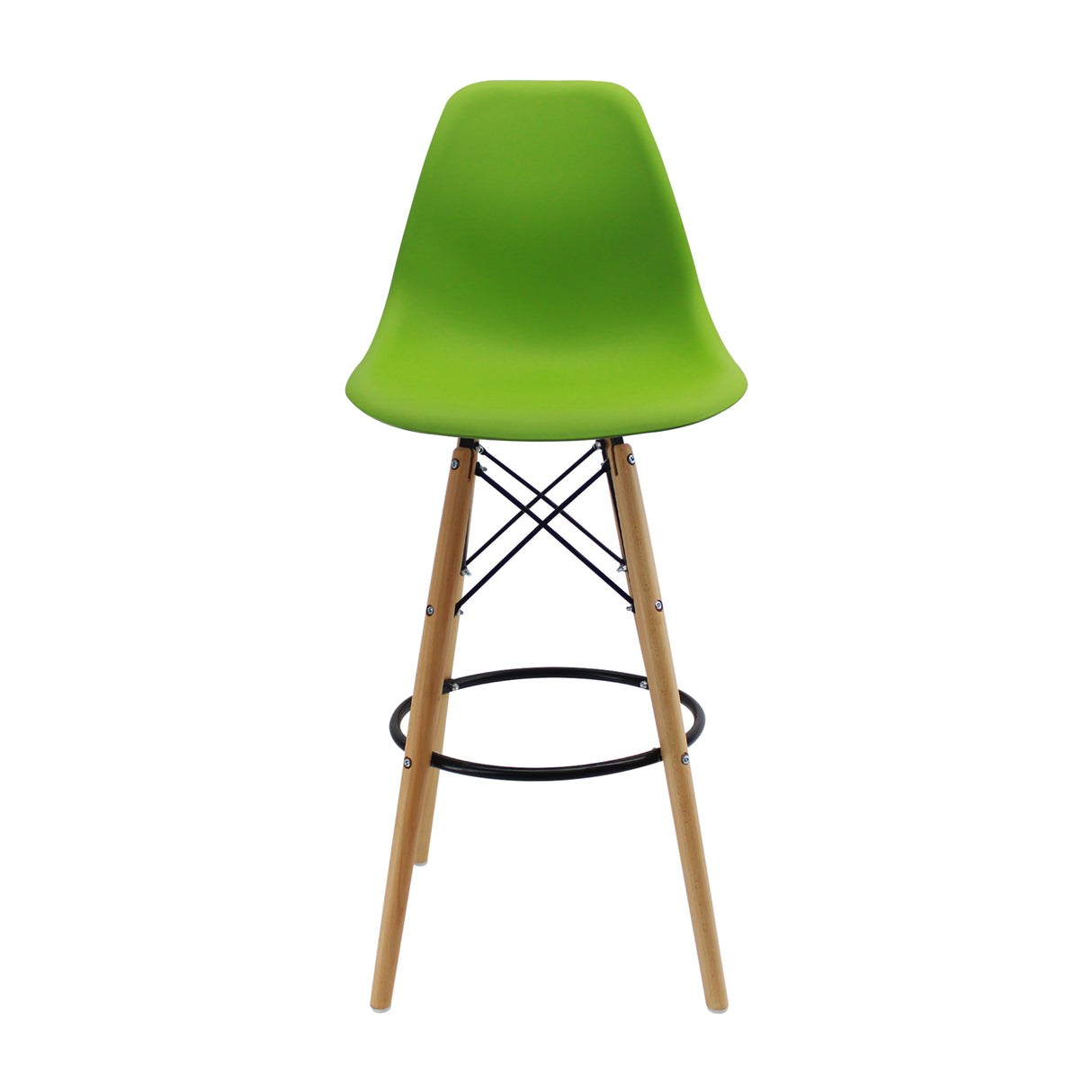 Set x 2 Sillas de Bar DKR Eames Verde 56x106cm Moderno - Sillas y Butacos | Bylmo