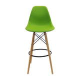Set x 2 Sillas de Bar DKR Eames Verde 56x106cm Moderno - Sillas y Butacos | Bylmo