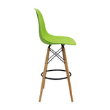 Set x 2 Sillas de Bar DKR Eames Verde 56x106cm Moderno - Sillas y Butacos | Bylmo