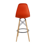 Set x 2 Sillas de Bar DKR Eames Naranja 56 cm Polipropileno - Sillas y Butacos | Bylmo