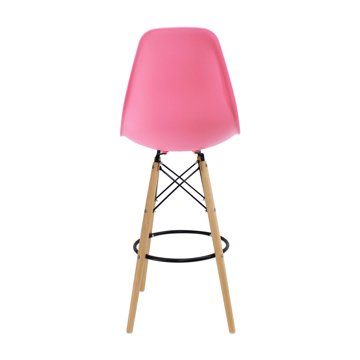 Set x 2 Sillas de Bar DKR Eames Rosado Moderna 56 cm - Sillas y Butacos | Bylmo