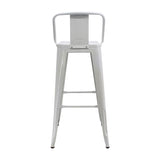 Silla Bar Titan Blanco Moderna Metal 41.5x78 cm Resistente - Sillas y Butacos | Bylmo