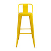 Silla Bar Titan Amarillo Metal 41.5x78cm Diseño Moderno