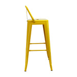 Silla Bar Titan Amarillo Metal 41.5x78cm Diseño Moderno