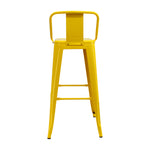 Silla Bar Titan Amarillo Metal 41.5x78cm Diseño Moderno