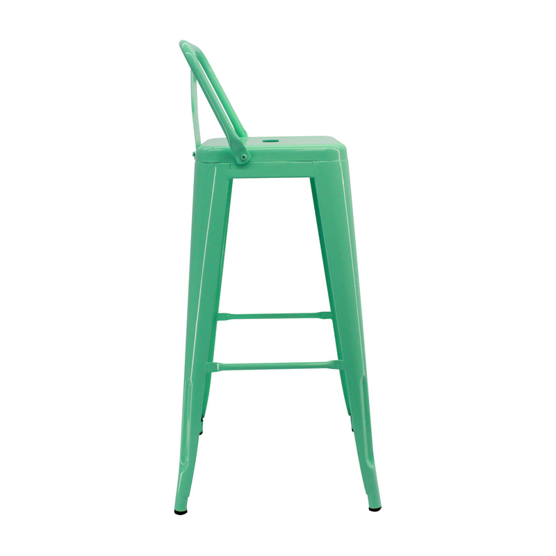 Silla Bar Titan Clásica Verde Menta 41.5x78cm Resistente