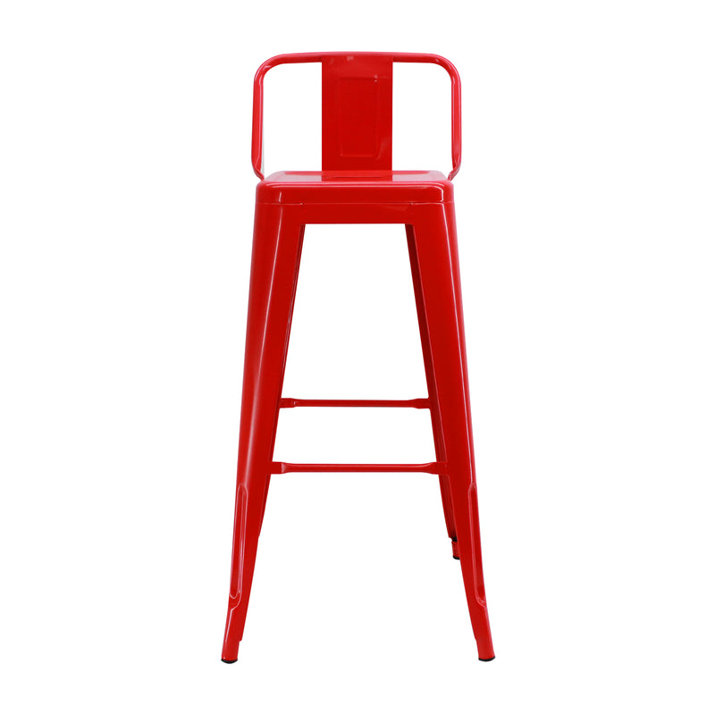 Silla Bar Titan Roja 41.5x78cm Estructura Metal