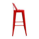 Silla Bar Titan Roja 41.5x78cm Estructura Metal - Sillas y Butacos | Bylmo