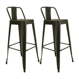 Set x 2 Sillas de Bar Titan Bronce Moderno Metálico 41.5x78cm - Sillas y Butacos | Bylmo
