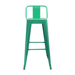 Set X 2 Sillas De Bar Titan Verde Menta Diseño Moderno 41.5 Cm