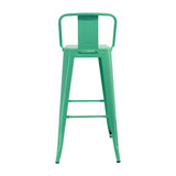 Set x 2 Sillas de Bar Titan Verde Menta Diseño Moderno 41.5 cm - Sillas y Butacos | Bylmo