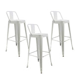 Set x 3 Sillas de Bar Titan Blanca Clásicas Resistentes 41.5 cm - Sillas y Butacos | Bylmo