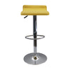 Silla Bar Wave Altura Regulable Amarillo 38x79cm Eco Cuero