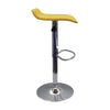 Silla Bar Wave Altura Regulable Amarillo 38x79cm Eco Cuero