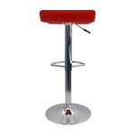 Silla Bar Wave Roja 38x79cm Cuero Ecológico Altura Ajustable