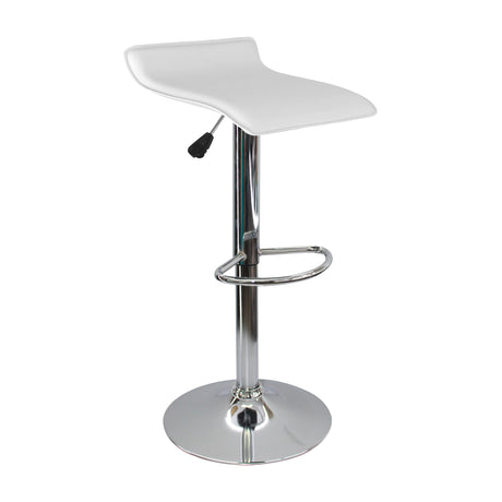 Set x 2 Sillas de Bar Wave Blanco 38x79cm Altura Regulable - Sillas y Butacos | Bylmo