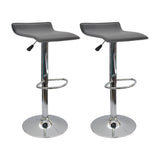 Set x 2 Sillas de Bar Wave Gris 38x79cm Moderno - Sillas y Butacos | Bylmo