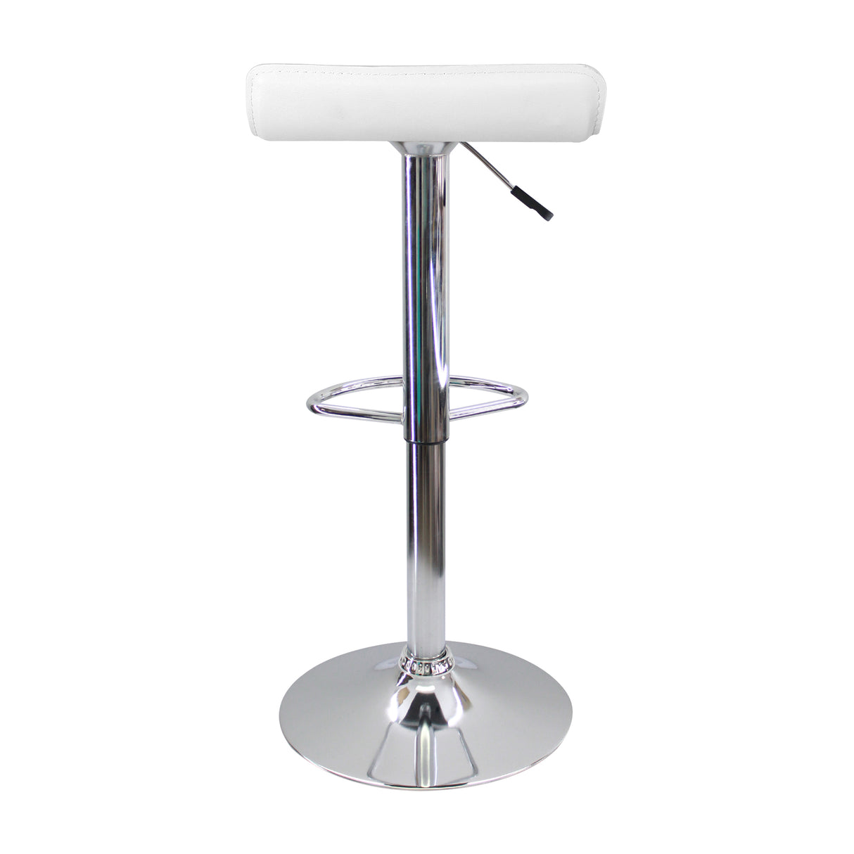 Set x 3 Sillas de Bar Wave Blanco 38x79cm Cuero Ecológico - Sillas y Butacos | Bylmo