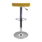 Set X 3 Sillas De Bar Wave Amarillo 38x79cm Diseño Moderno Altura Ajustable