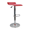 Set X 3 Sillas De Bar Wave Ajustables En Altura Rojo 38x79cm