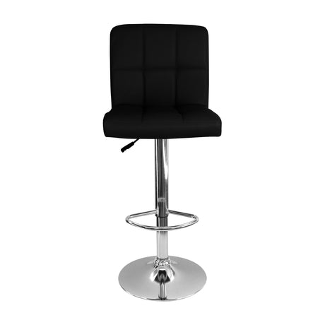 Silla Bar Confort Giratoria Altura Ajustable Negro Diseño Moderno. - Sillas y Butacos | Bylmo