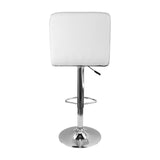Silla Bar Confort Giratoria Altura Ajustable Cuero Blanco - Sillas y Butacos | Bylmo