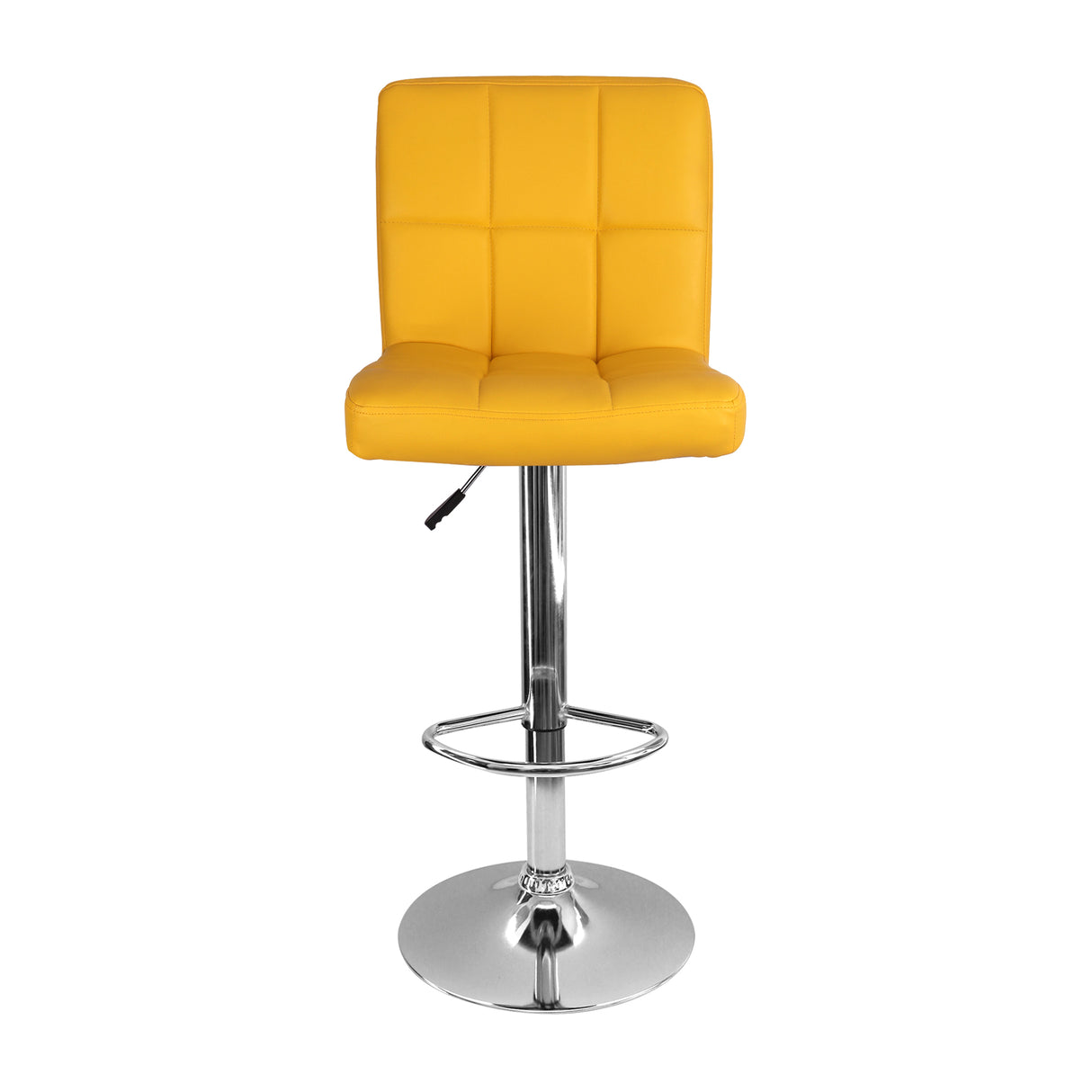 Silla Bar Confort Amarillo Altura Ajustable Giratoria Moderna - Sillas y Butacos | Bylmo