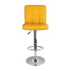 Silla Bar Confort Amarillo Altura Ajustable Giratoria Moderna