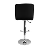 Set x 2 Sillas de Bar Confort Giratorias Alturas Ajustables Cuero Negro - SILLAS Y BUTACOS | Bylmo