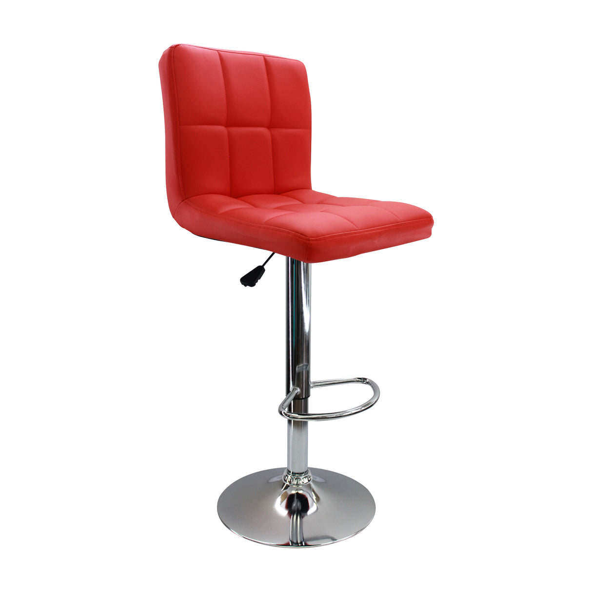 Set x 2 Sillas de Bar Confort Giratorias Ajustables en Altura Rojas - SILLAS Y BUTACOS | Bylmo