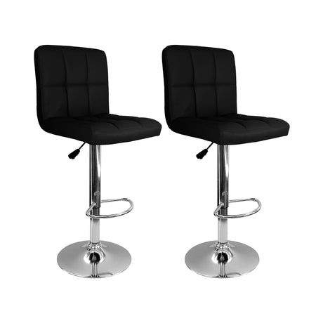 Set x 3 Sillas de Bar Confort Negras Giratorias de Altura Ajustable - SILLAS Y BUTACOS | Bylmo