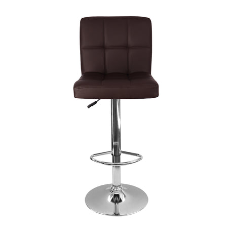 Set x 3 Sillas de Bar Confort Café Giratorias Ajustables en Altura Cuero Ecológico - SILLAS Y BUTACOS | Bylmo