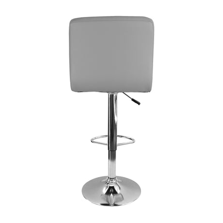 Set x 3 Sillas de Bar Confort Gris Giratorias Altura Ajustable - SILLAS Y BUTACOS | Bylmo