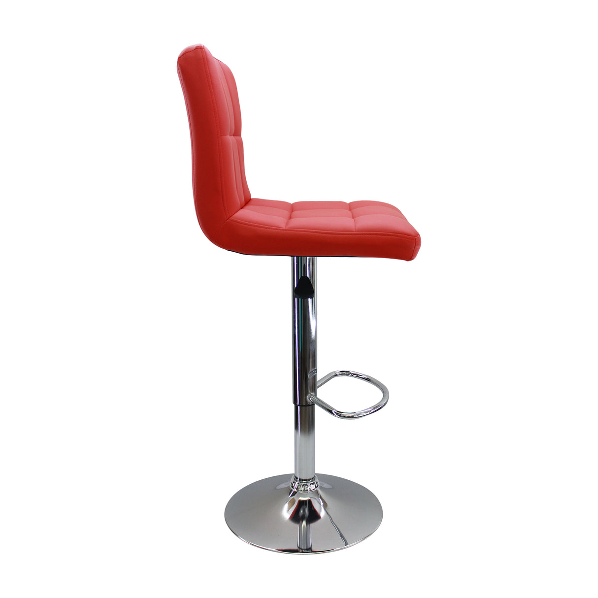 Set x 3 Sillas de Bar Confort Giratorias Altura Ajustable Rojas - SILLAS Y BUTACOS | Bylmo