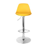 Silla Bar July Eco Cuero Amarillo Moderna - SILLAS Y BUTACOS | Bylmo