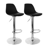 Set x 2 Sillas de Bar July Eco Cuero Negro Ajustables en Altura - SILLAS Y BUTACOS | Bylmo