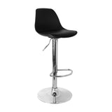 Set x 2 Sillas de Bar July Eco Cuero Negro Ajustables en Altura - SILLAS Y BUTACOS | Bylmo