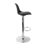 Set x 2 Sillas de Bar July Eco Cuero Negro Ajustables en Altura - SILLAS Y BUTACOS | Bylmo