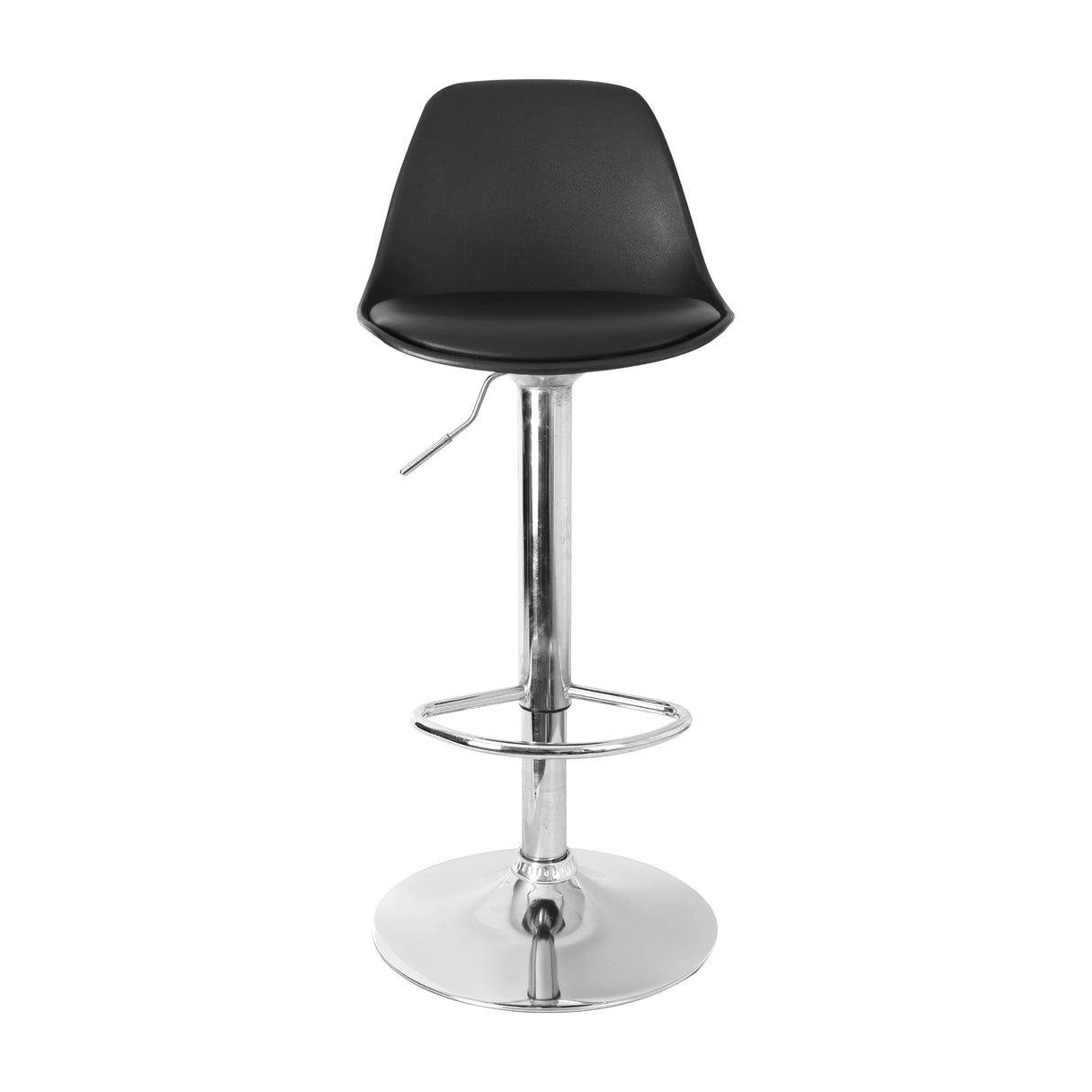 Set x 3 Sillas de Bar July Eco Cuero Negro Ajustable en Altura - SILLAS Y BUTACOS | Bylmo