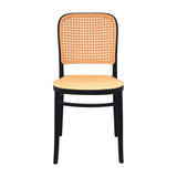 Silla de Comedor Amis Polipropileno 40x46 cm Negra y Beige Moderna - SILLAS Y BUTACOS | Bylmo