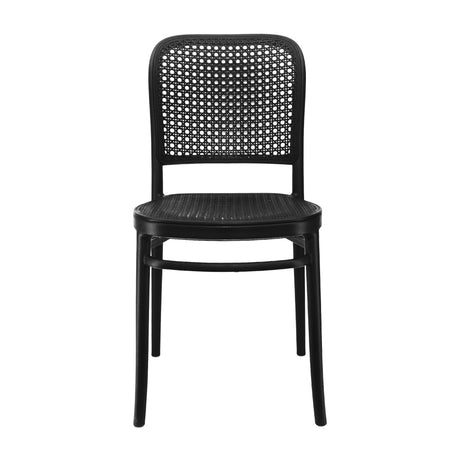 Silla de Comedor Amis Moderna Negra Polipropileno 40x46cm - SILLAS Y BUTACOS | Bylmo