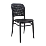 Silla de Comedor Amis Moderna Negra Polipropileno 40x46cm - SILLAS Y BUTACOS | Bylmo
