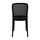 Silla de Comedor Amis Moderna Negra Polipropileno 40x46cm - SILLAS Y BUTACOS | Bylmo