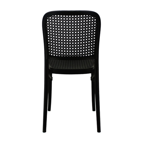Silla de Comedor Amis Moderna Negra Polipropileno 40x46cm - SILLAS Y BUTACOS | Bylmo