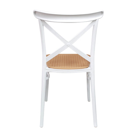 Silla de Comedor Plast Clásica Blanco 41x86cm - SILLAS Y BUTACOS | Bylmo