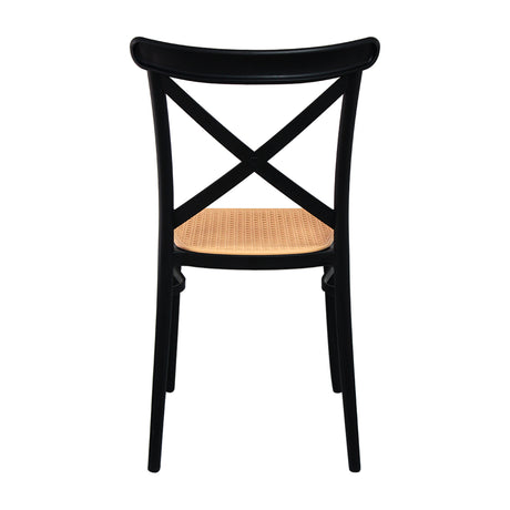 Silla de Comedor Plast Moderna Negra 41x86cm - SILLAS Y BUTACOS | Bylmo