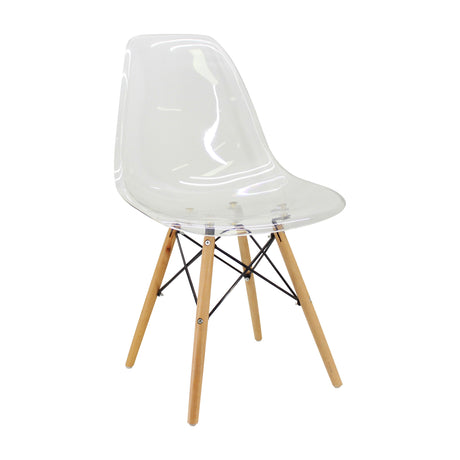 Silla de Comedor DKR Eiffel Policarbonato Transparente - SILLAS Y BUTACOS | Bylmo
