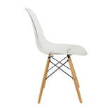 Silla de Comedor DKR Eiffel Policarbonato Transparente - SILLAS Y BUTACOS | Bylmo